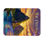 Pitons Saint Lucia Magnet (Horizontal)
