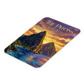 Pitons Saint Lucia Magnet (Linke Seite)