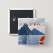 Pitons vom Meer Button (Vorne & Hinten)