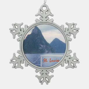 Pitons vom Meer Schneeflocken Zinn-Ornament