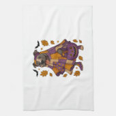 Pitpull Dog Ghost Halloween Geschirrtuch (Vertikal)