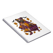 Pitpull Dog Ghost Halloween Notizblock (Rechte Seite)