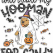 Pitpull Dog Halloween Ghost Spooky Aufkleber (Vorderseite)