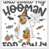 Pitpull Dog Halloween Ghost Spooky Aufkleber (Blatt)