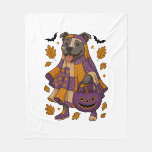 Pitpull-Hund-Geist Halloween Fleecedecke