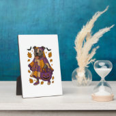 Pitpull-Hund-Geist Halloween Fotoplatte (Seite)