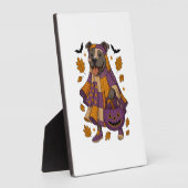 Pitpull-Hund-Geist Halloween Fotoplatte (Seite)