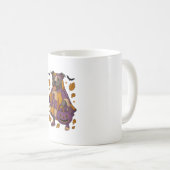 Pitpull-Hund-Geist Halloween Kaffeetasse (VorderseiteRechts)