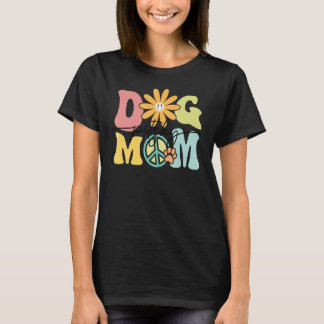 Pitsky Groovy Hund Mama Frauen Haustier T-Shirt
