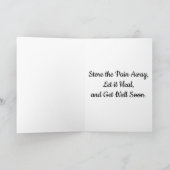 "PitStop Garage at Sunset" Get Well Card Karte (Innenseite)