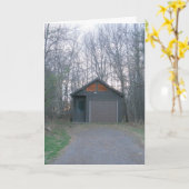 "PitStop Garage at Sunset" Get Well Card Karte (Gelbe Blume)