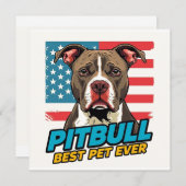 Pitt Bulls Are The Best Pet Ever Einladung (Vorne/Hinten)