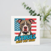 Pitt Bulls Are The Best Pet Ever Einladung (Stehend Vorderseite)