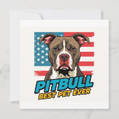 Pitt Bulls Are The Best Pet Ever Einladung (Rückseite)