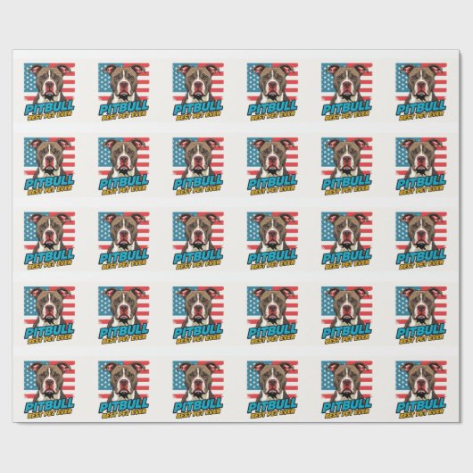 Pitt Bulls Are The Best Pet Ever Geschenkpapier (Flach)