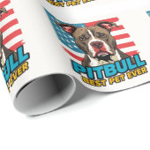 Pitt Bulls Are The Best Pet Ever Geschenkpapier (Rolleneckpunkt)