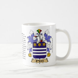 Pitt, der Ursprung, die Bedeutung und das Wappen Kaffeetasse