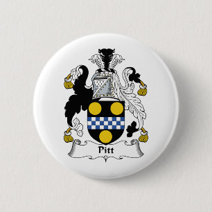 Pitt Familienwappen Button