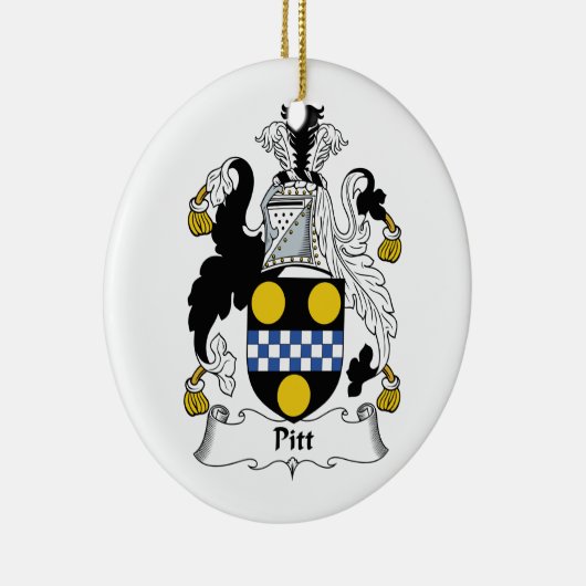 Pitt Familienwappen Keramikornament (Rechts)