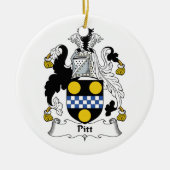 Pitt Familienwappen Keramikornament (Vorne)