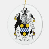 Pitt Familienwappen Keramikornament (Links)