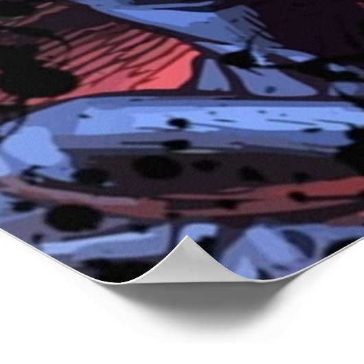 Pitt Superhero Comic Cover Poster (Ecke)