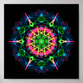 Pitta Dosha Balancing Ayurveda Mandala II Poster