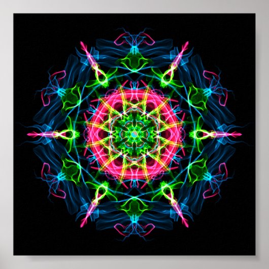 Pitta Dosha Balancing Ayurveda Mandala II Poster (Vorne)