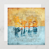 PITTA DOSHA - Grußkarte (Vorne/Hinten)