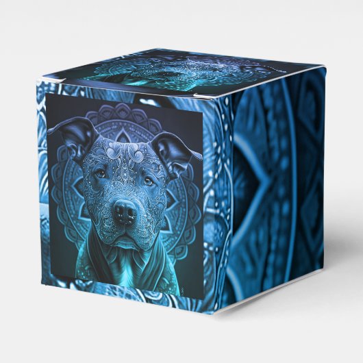 Pittbull-Hunderasse Geschenkschachtel (Vorderseite)
