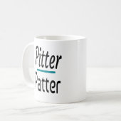 Pitter Patter, Funny Spaß Novelty Geschenk Kaffeetasse (Vorderseite Links)