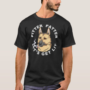 Pitter Patter Lasse Lit Gsd Dog Stoner mit J T-Shirt