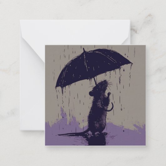 Pitter-Patter & Paw Prints: Gemütliche Mäuse Tales Mitteilungskarte (Vorderseite)