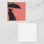 Pitter-Patter & Paw Prints to Dreams: Katze Mitteilungskarte (Vorne/Hinten)