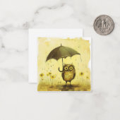 Pitter-Patter & Post-Internet-Purr: Minimalistisch Mitteilungskarte (Vorderseite/Rückseite Beispiel)