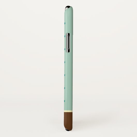 Pitter-Patter-Raindrops-Monogramm Case-Mate iPhone Hülle (Hinten/Rechts)