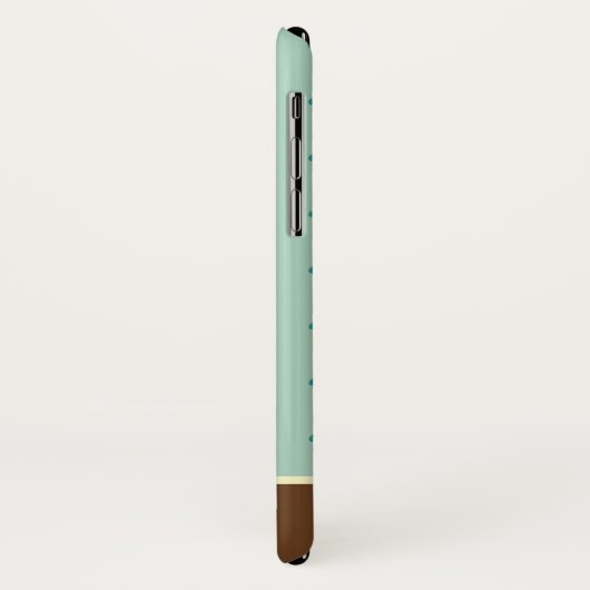 Pitter-Patter-Raindrops-Monogramm Case-Mate iPhone Hülle (Hinten/Links)