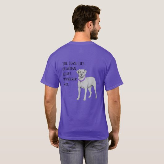 PittHound Wächterherz. Wanderer Seele. T-Shirt (Schwarz voll)