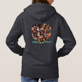 Pittie als Blume Hoodie