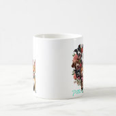 Pittie als Blume Tasse (Mittel)