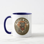 Pittie Dad Kaffeetasse | Pitbull-Retter-Vater-Gesc (Links)