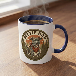 Pittie Dad Kaffeetasse   Pitbull-Retter-Vater-Gesc