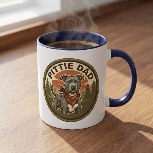 Pittie Dad Kaffeetasse | Pitbull-Retter-Vater-Gesc