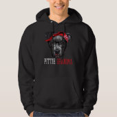 Pittie Grandma Pitbull Granny Dog Lovers Grandmoth Hoodie (Vorderseite)