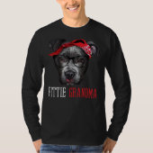 Pittie Grandma Pitbull Granny Dog Lovers Grandmoth T-Shirt (Vorderseite)