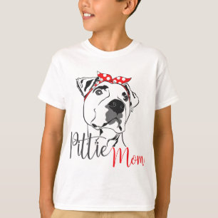 Pittie Mama American Pitbull Dog Lover Gift T-Shirt