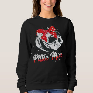 Pittie Mama American Pitbull Funny für Hundebesitz Sweatshirt