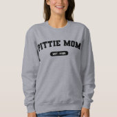 PITTIE MAMA Dog Mum Custom Birth Year Sweater Sweatshirt (Vorderseite)