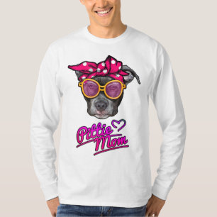 Pittie Mama Funny Mutter's day Gift for Pitbull Do T-Shirt
