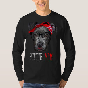 Pittie Mama Pitbull Dog Mütter Tag T-Shirt